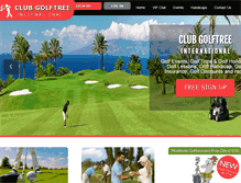Tablet Screenshot of golftreeinternational.com